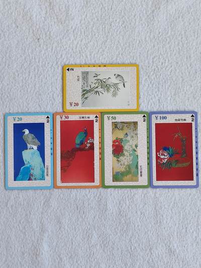 易卡拍卖第58期 - 工笔画（花鸟）。易卡五星⭐️标4枚，四星⭐️标一枚。如图所示！