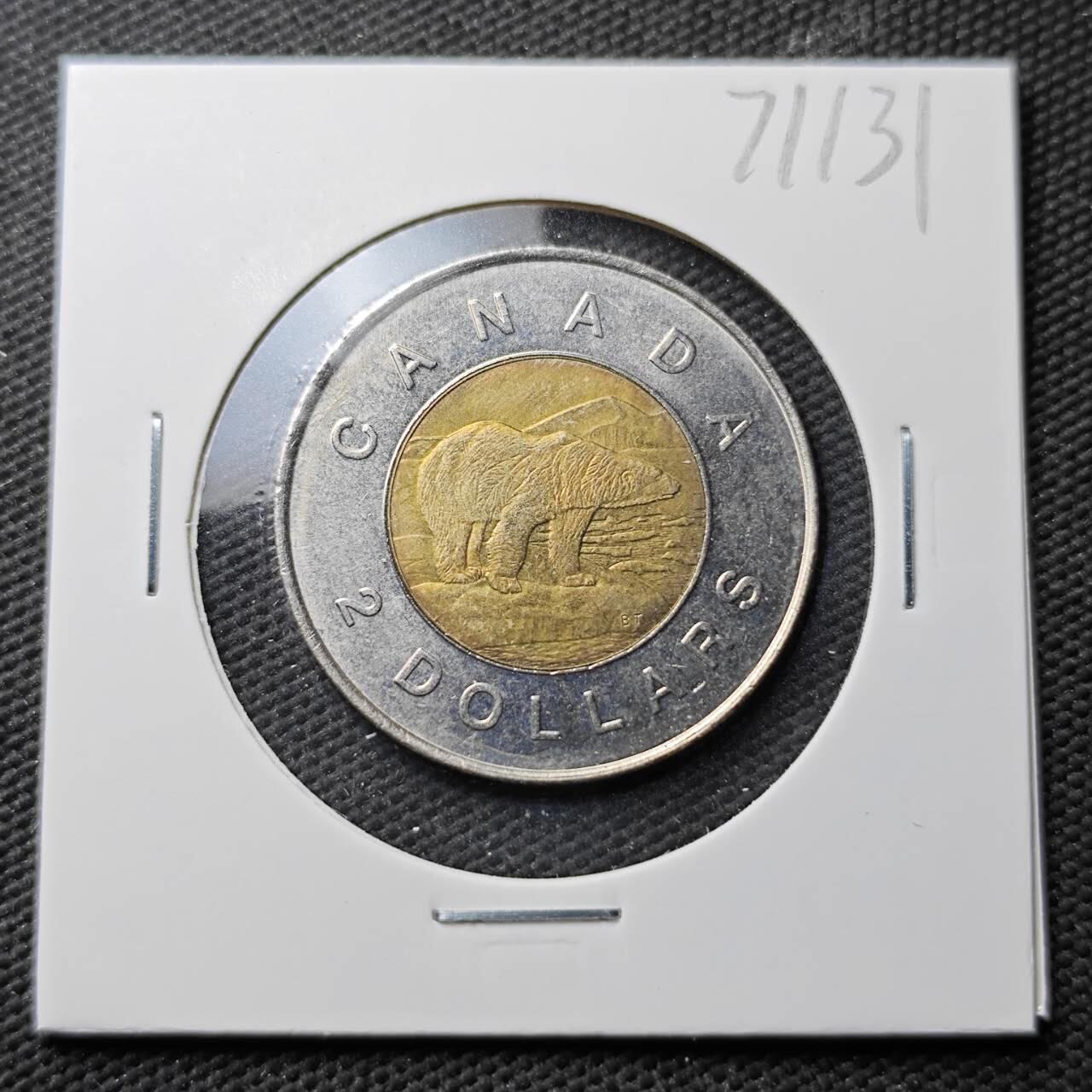 KK钱币收藏小铺  第371场  2月预留时间 周末发货  加拿大2元