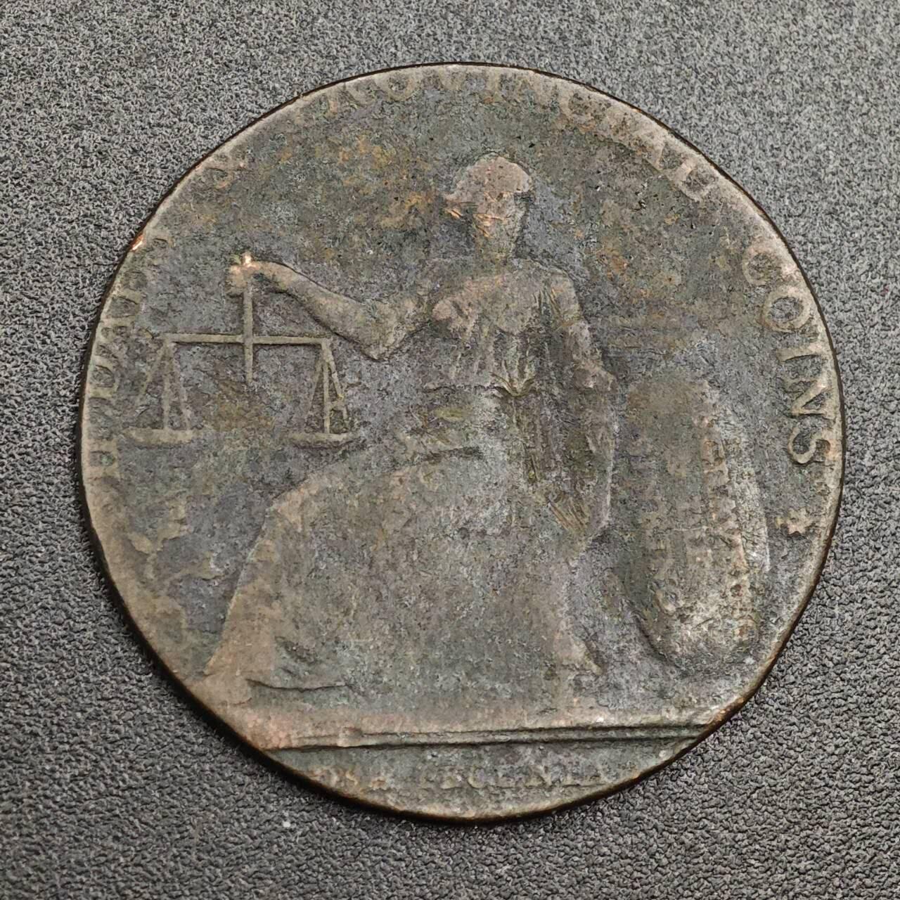 【淘币小摊】限时拍第七百九十七拍  老铜币场  满百包邮可预留两周  周一统一发货  英国半便士铜币代币