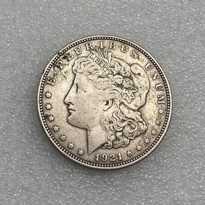 世界钱币专场拍卖 每周二开拍 - 1921年D版美国摩根女神一美元流通银币