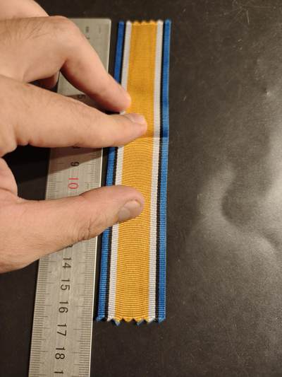 老王徽章第163期 13-15日三场连拍 16日统一发货  13、14日结束后可寄存 -  英国一战纪念章绶带       16cm