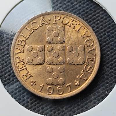 KK钱币收藏小铺  第371场  2月预留时间 周末发货 -  1967葡萄牙铜币 好品