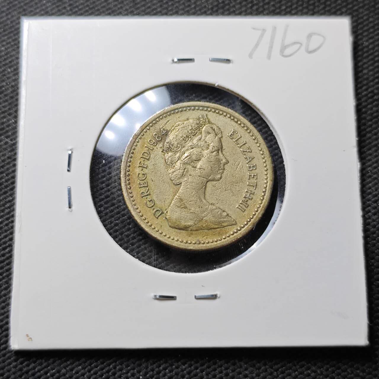 KK钱币收藏小铺  第371场  2月预留时间 周末发货 英国1镑 