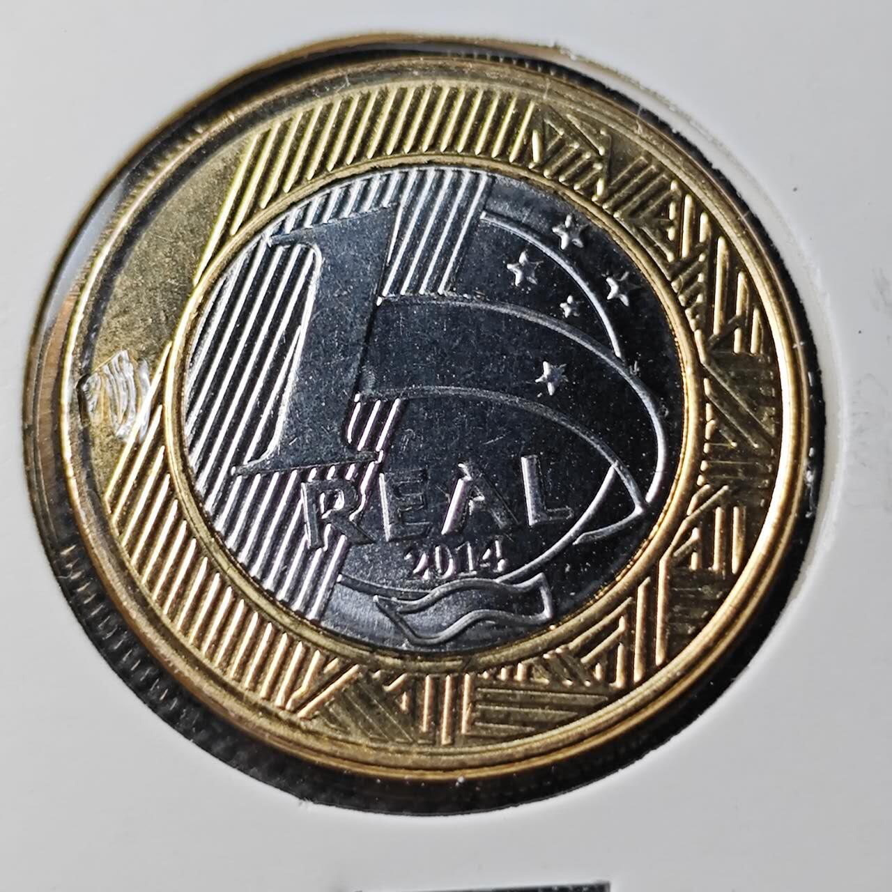 KK钱币收藏小铺  第371场  2月预留时间 周末发货  巴西1瑞尔纪念币