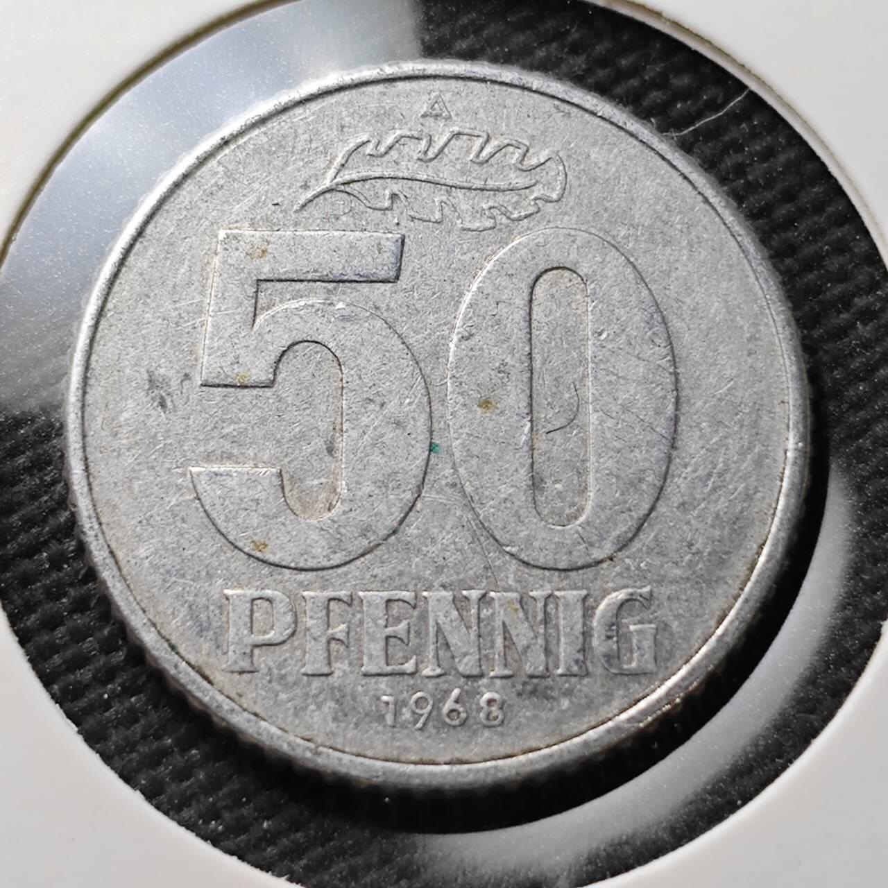 KK钱币收藏小铺  第371场  2月预留时间 周末发货  东德50芬尼