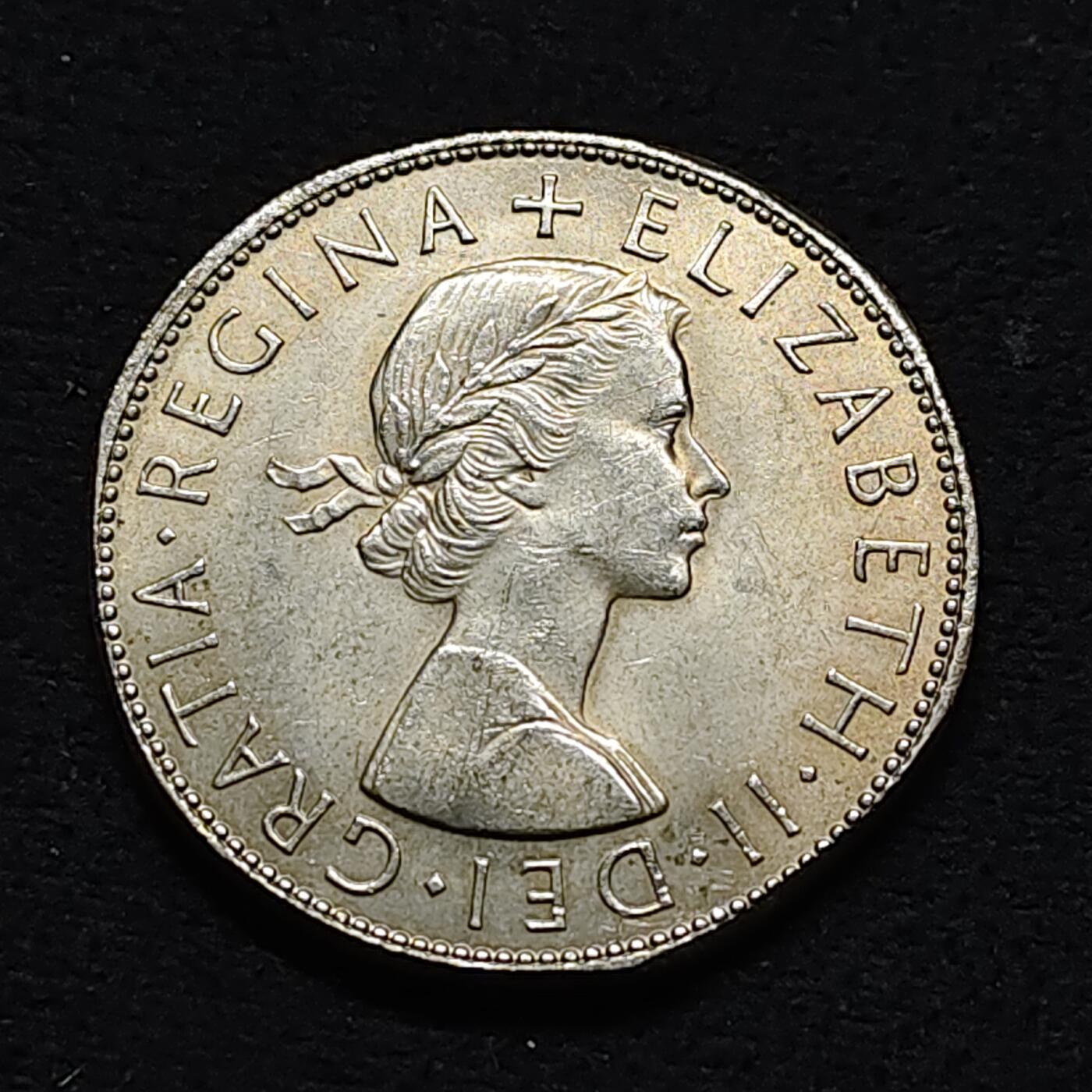 【全场包邮】纯粹捡漏拍478场（免费代拍第15场） 英国1967年女王半克朗