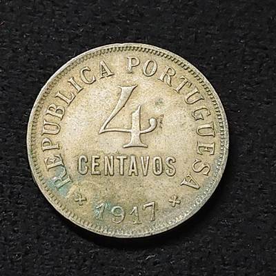 【全场包邮】纯粹捡漏拍478场（免费代拍第15场） - 葡萄牙1917年4分