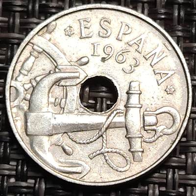 布加迪🐬～世界钱币(上海)🌾第 259 期 /  各国套币和散币 - 西班牙🇪🇸 1963年 50分