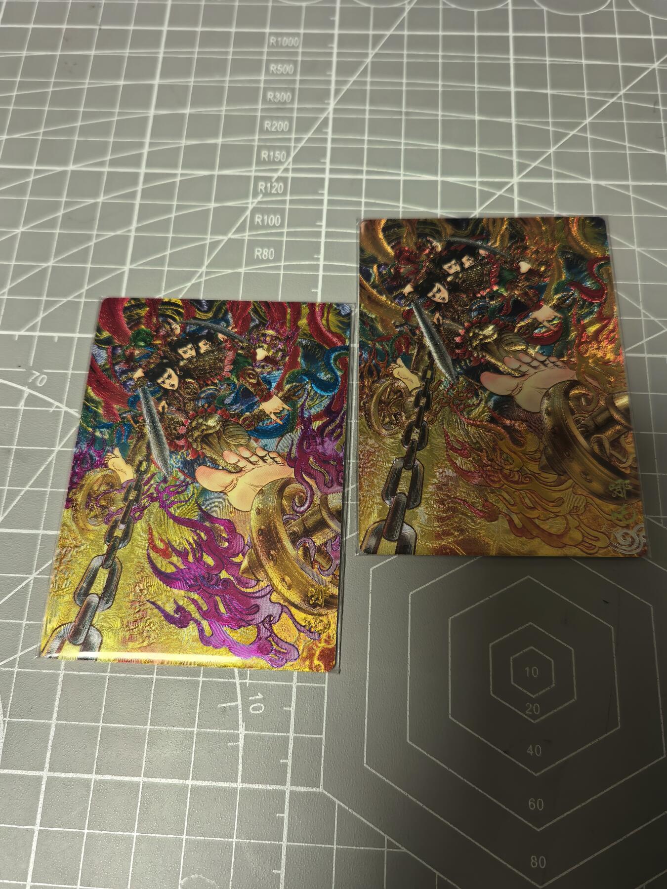 无佣金 不寄存 不收拍 链接少 我只是一个小小的卡牌收藏玩家   需要多宫大佬请私聊 部分卡牌设有底价（不想玩的那么累，即使有底价也会比市场价便宜的多，懂的自然懂） 拒绝小号抬价 大家放心拍 所有拍品部分套有卡膜 部分卡牌多宫 自制卡牌 不包厂瑕 放大镜 品控 勿拍 流拍商品会循环 感谢大家支持 留个关注 不定时上新 谢谢 奇点卡牌 ◤天下归心◥  多吉哪吒 原色＋异色 