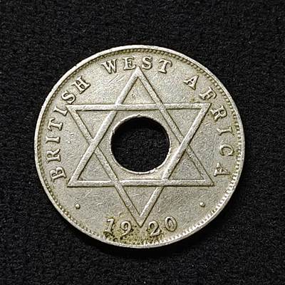 【全场包邮】纯粹捡漏拍478场（免费代拍第15场） - 英属西非1920年乔治五世1/2便士