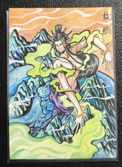 天玑星卡拍第140期《11.20周四截拍》持续收拍收评中 满赠卡需备注 - 【手绘卡】Rubick 女蜗 手绘卡