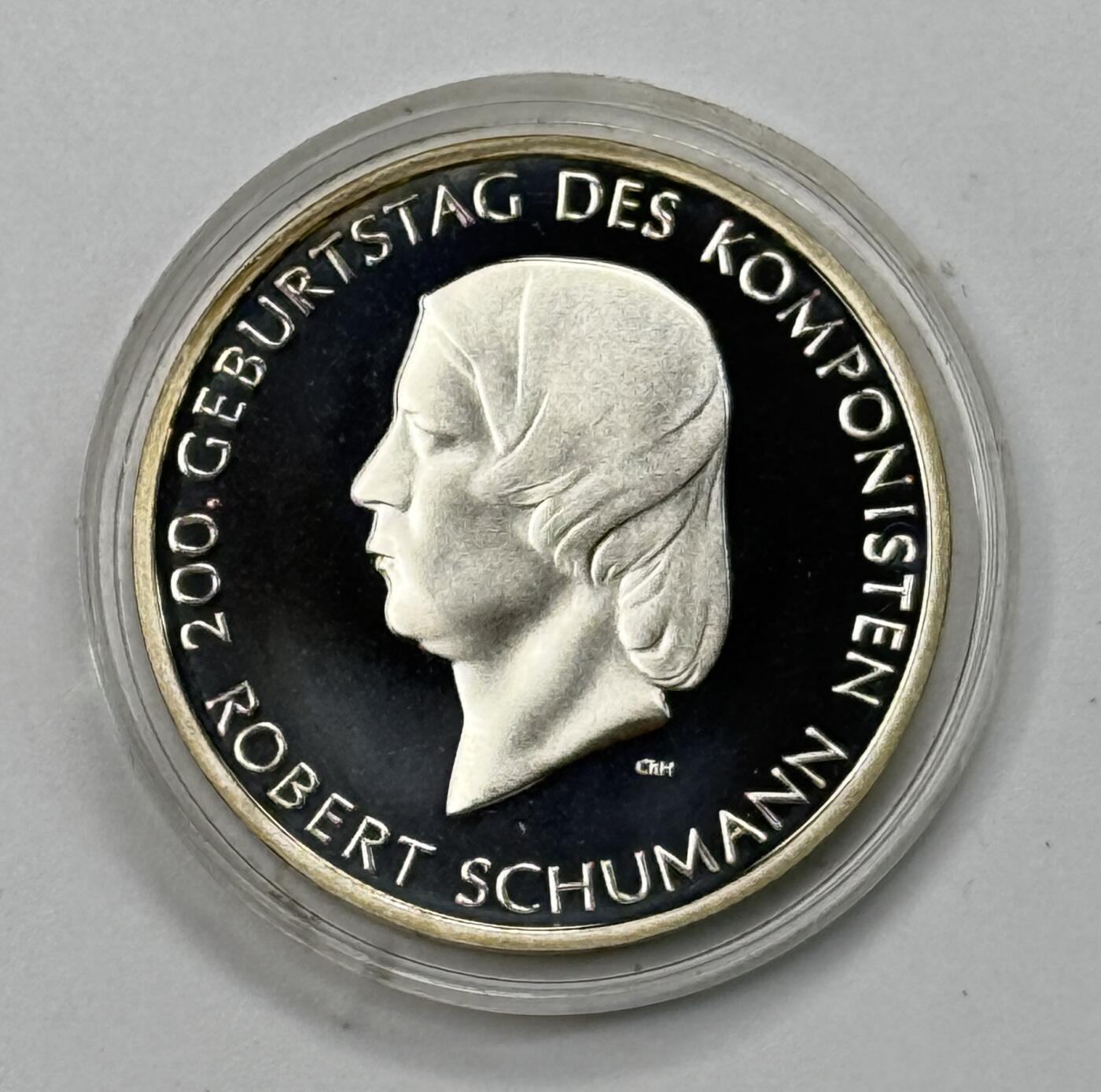 S&S Numismatic世界钱币-拍卖 第115期  德国2010年 罗伯特·舒曼诞辰200周年 10欧元精制纪念银币 18克925银