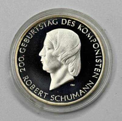 S&S Numismatic世界钱币-拍卖 第115期  - 德国2010年 罗伯特·舒曼诞辰200周年 10欧元精制纪念银币 18克925银
