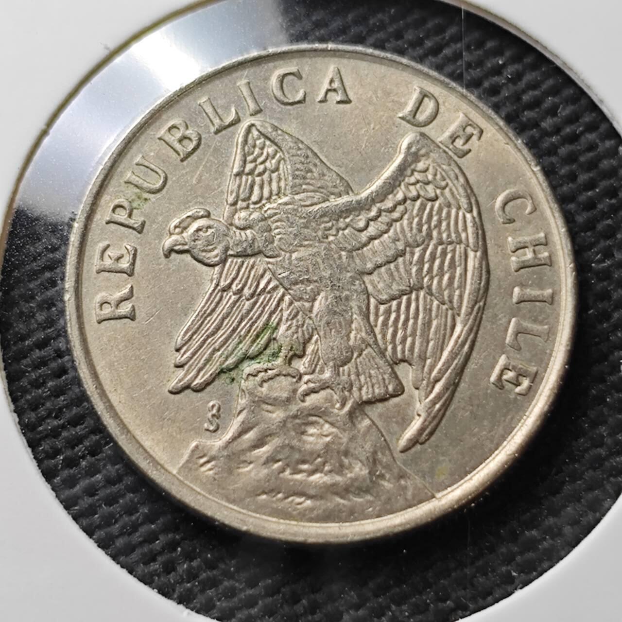 KK钱币收藏小铺  第371场  2月预留时间 周末发货  1975智利50分