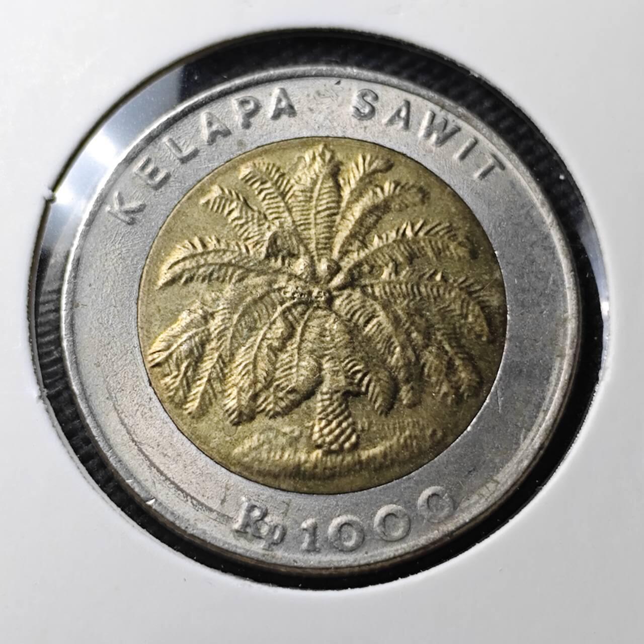 KK钱币收藏小铺  第371场  2月预留时间 周末发货  印度尼西亚1000卢比