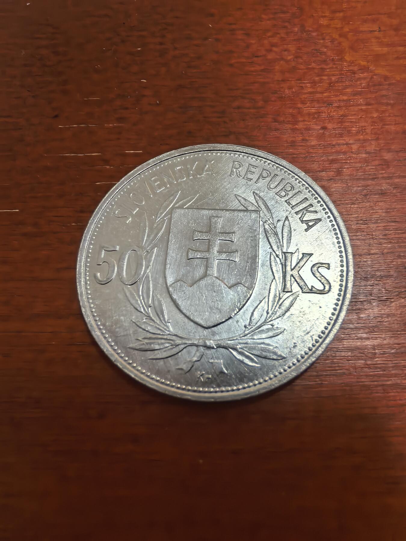 长老汇蛇年精选第七十三场拍卖 1944斯洛伐克独立5周年50克朗银币，16.5克700银