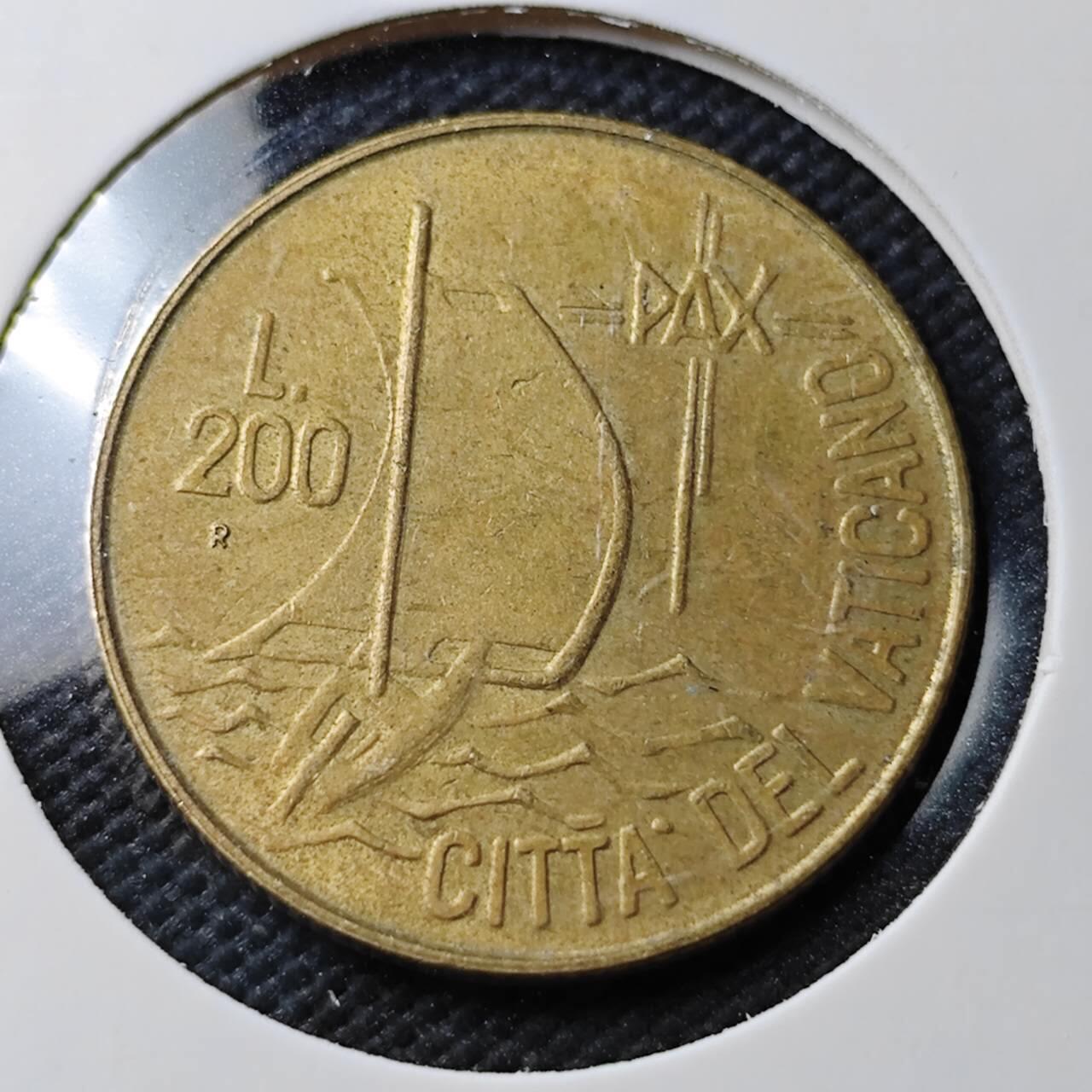 KK钱币收藏小铺  第371场  2月预留时间 周末发货  梵蒂冈200里拉