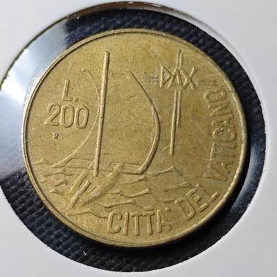 KK钱币收藏小铺  第371场  2月预留时间 周末发货 -  梵蒂冈200里拉