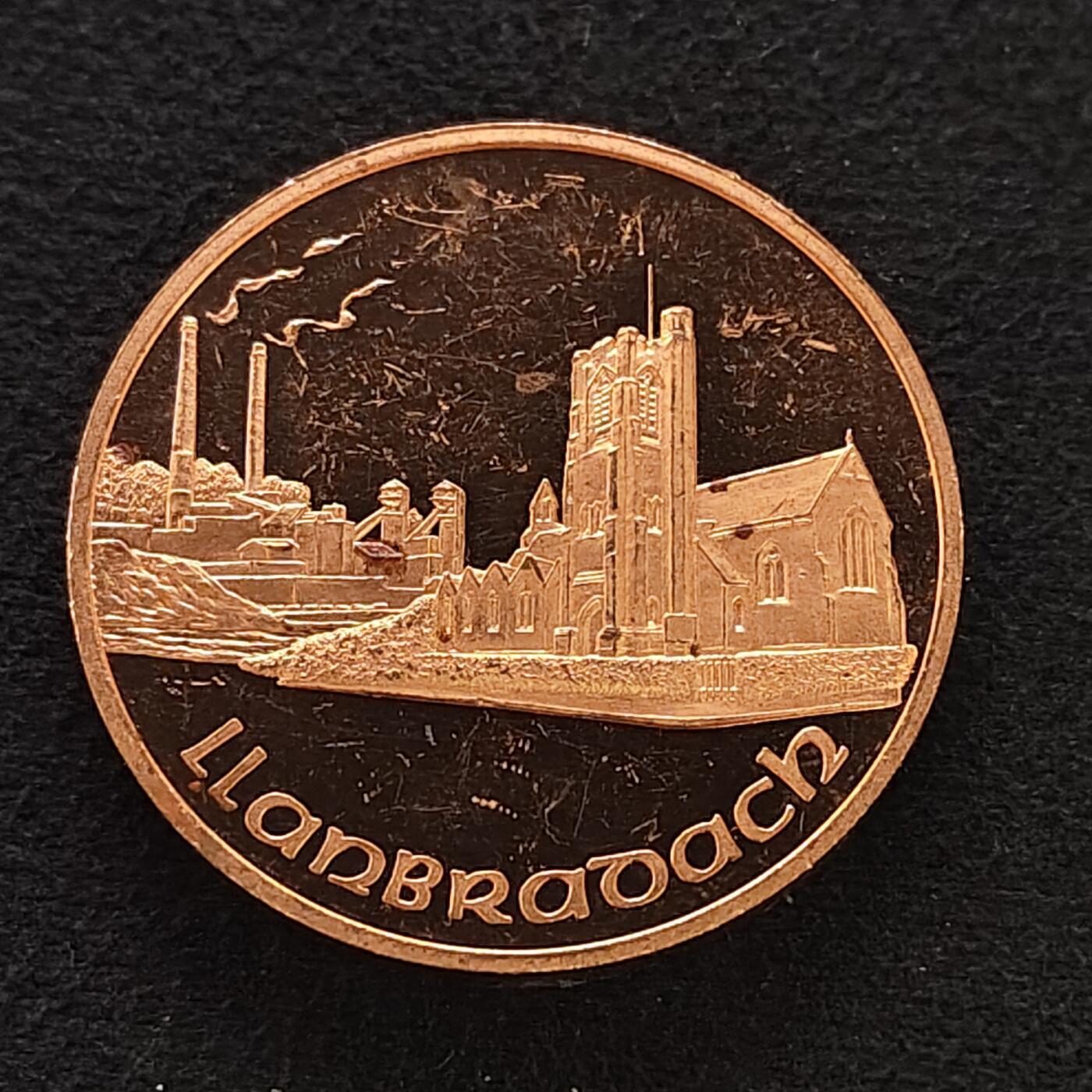 【全场包邮】纯粹捡漏拍478场（免费代拍第15场） 【纪念章】英国威尔士朗赫谷的兰布拉达赫村在1893年的正式命名纪念章