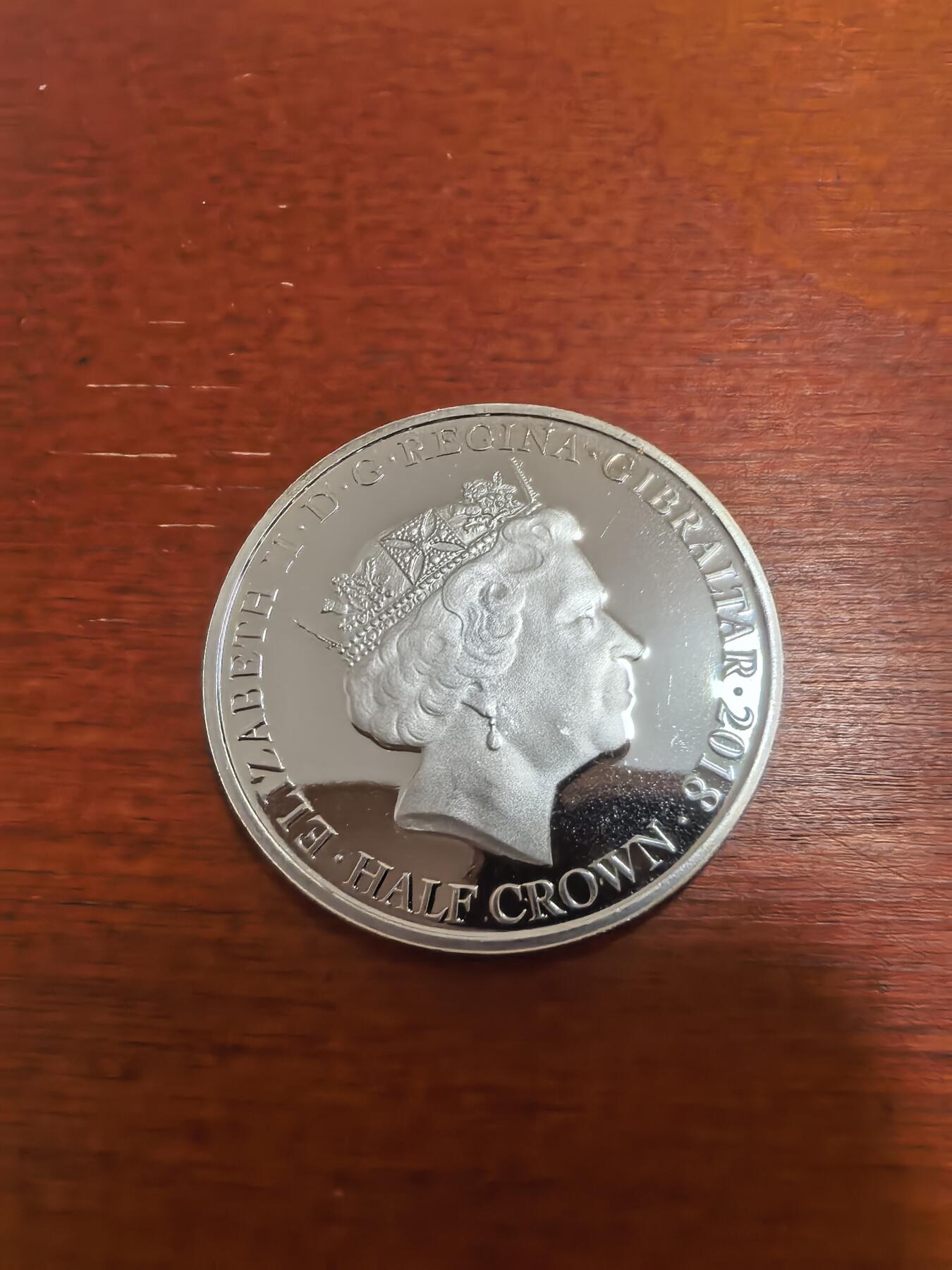 长老汇蛇年精选第七十三场拍卖 2018直布罗陀纪念一战结束百年半克朗精制铜镍币