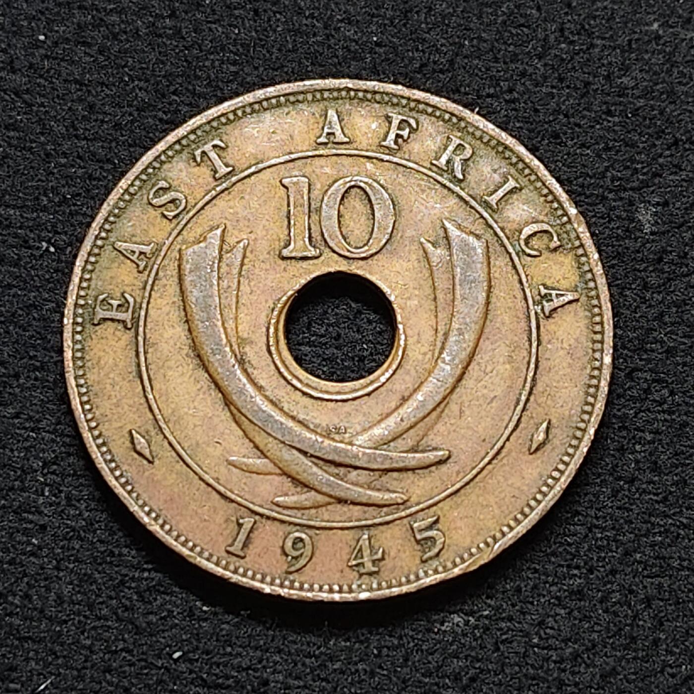 【全场包邮】纯粹捡漏拍478场（免费代拍第15场） 英属东非1945年乔治六世1便士铜币