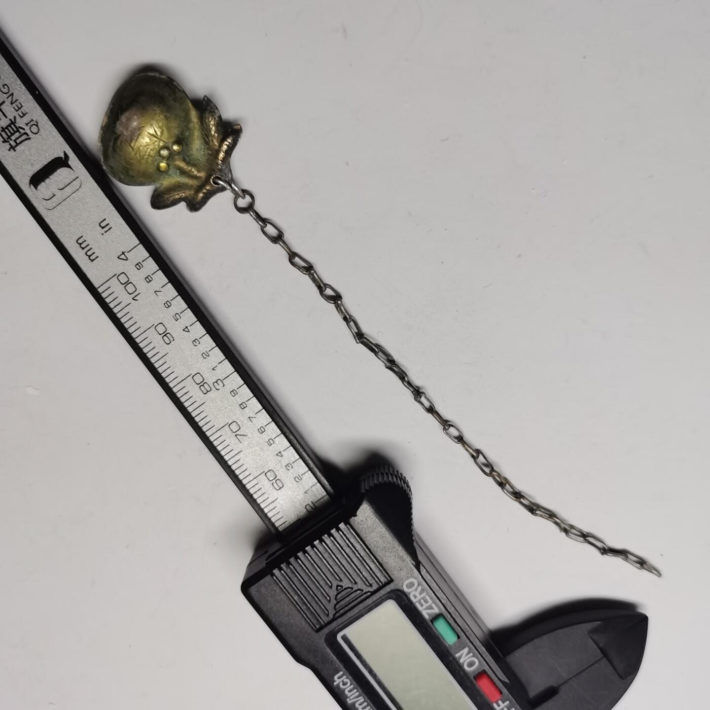 藏珍品阁专场80期 清末老银鎏金吉祥果