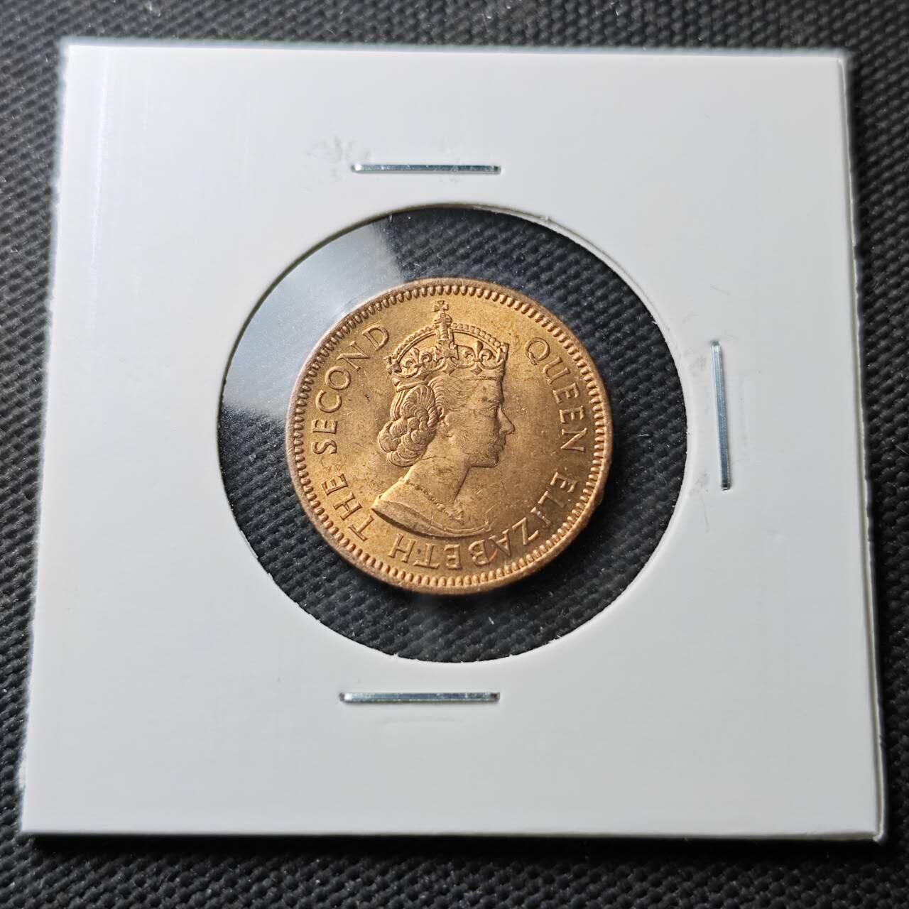 KK钱币收藏小铺  第371场  2月预留时间 周末发货  英属塞浦路斯3米尔 好品铜币