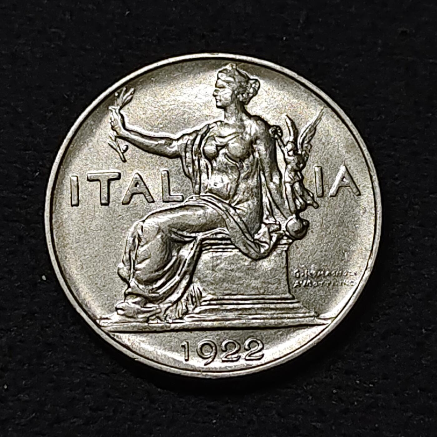 【全场包邮】纯粹捡漏拍478场（免费代拍第15场） 意大利1922年极美品相1里拉