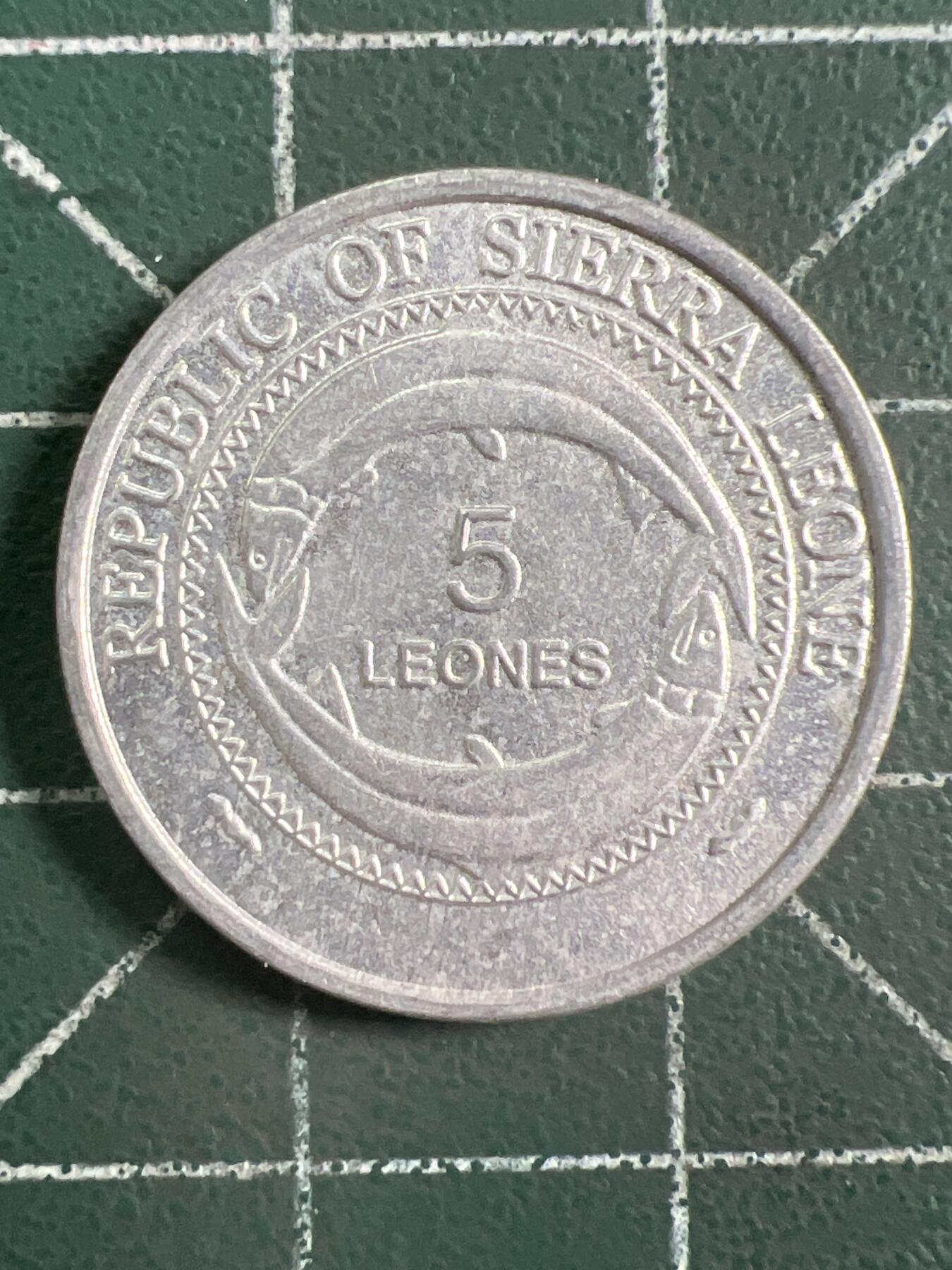 第1047 硬币专场 （无押金，捡漏，全场50包邮，偏远地区除外，接收代拍业务，本店十天发一次货） 塞拉利昂五分