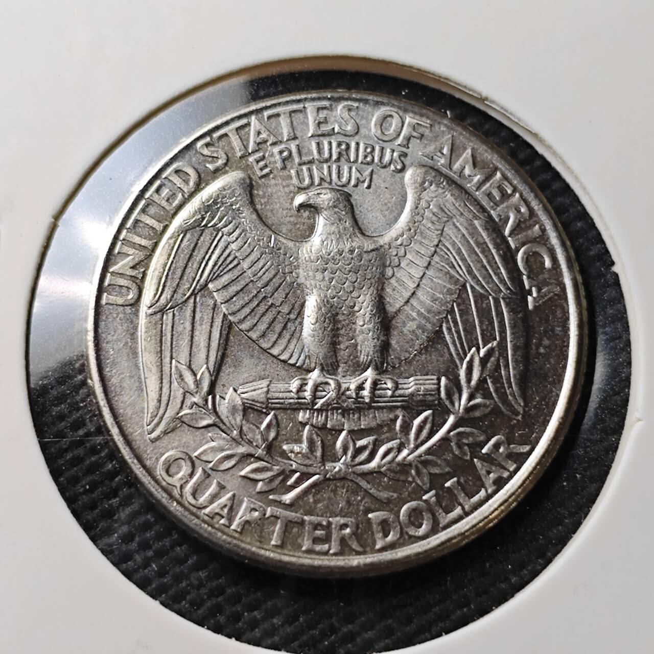 KK钱币收藏小铺  第371场  2月预留时间 周末发货  1996美国25分 好品