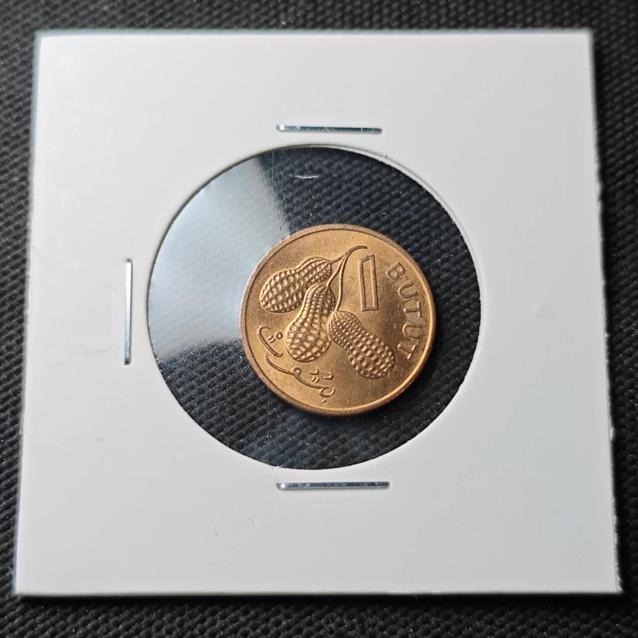 KK钱币收藏小铺  第371场  2月预留时间 周末发货  1971冈比亚1个铜币 好品