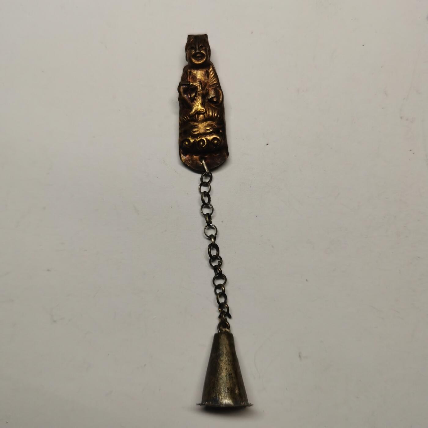 藏珍品阁专场80期 清代老银鎏金仙人