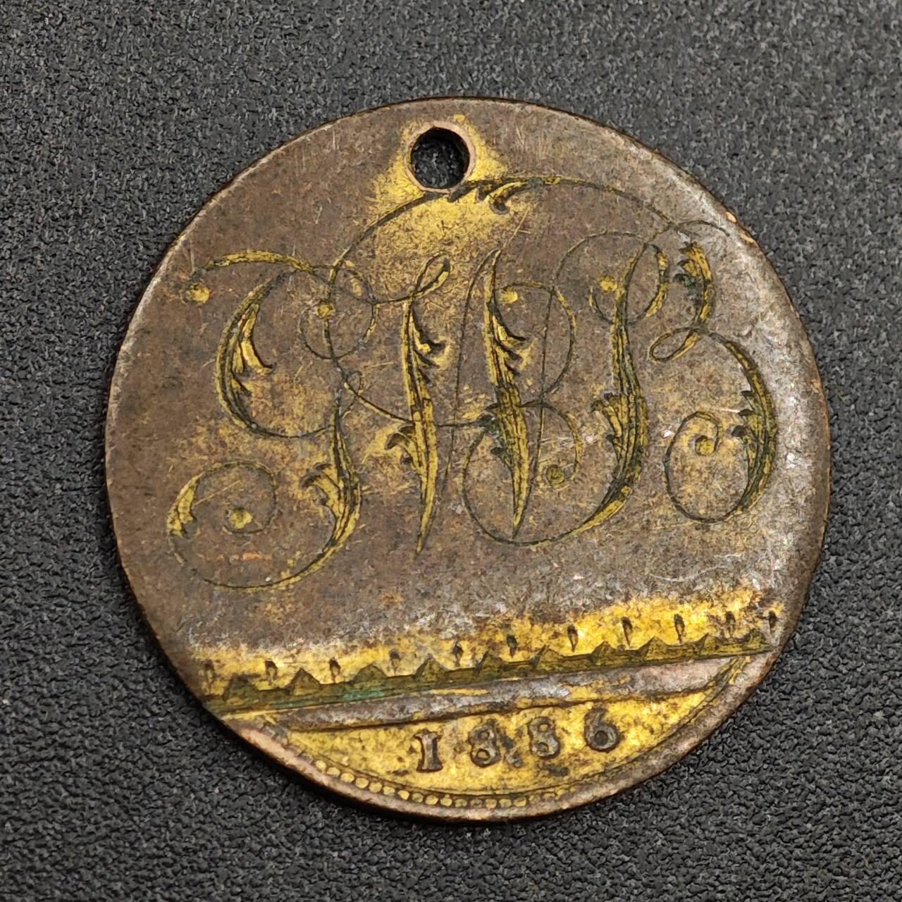 【淘币小摊】限时拍第七百九十七拍  老铜币场  满百包邮可预留两周  周一统一发货  英国1886年维多利亚法新铜币改刻