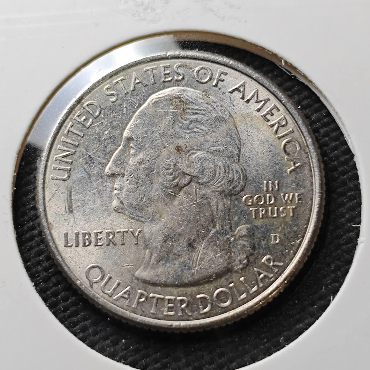 KK钱币收藏小铺  第371场  2月预留时间 周末发货  美国25分纪念币 