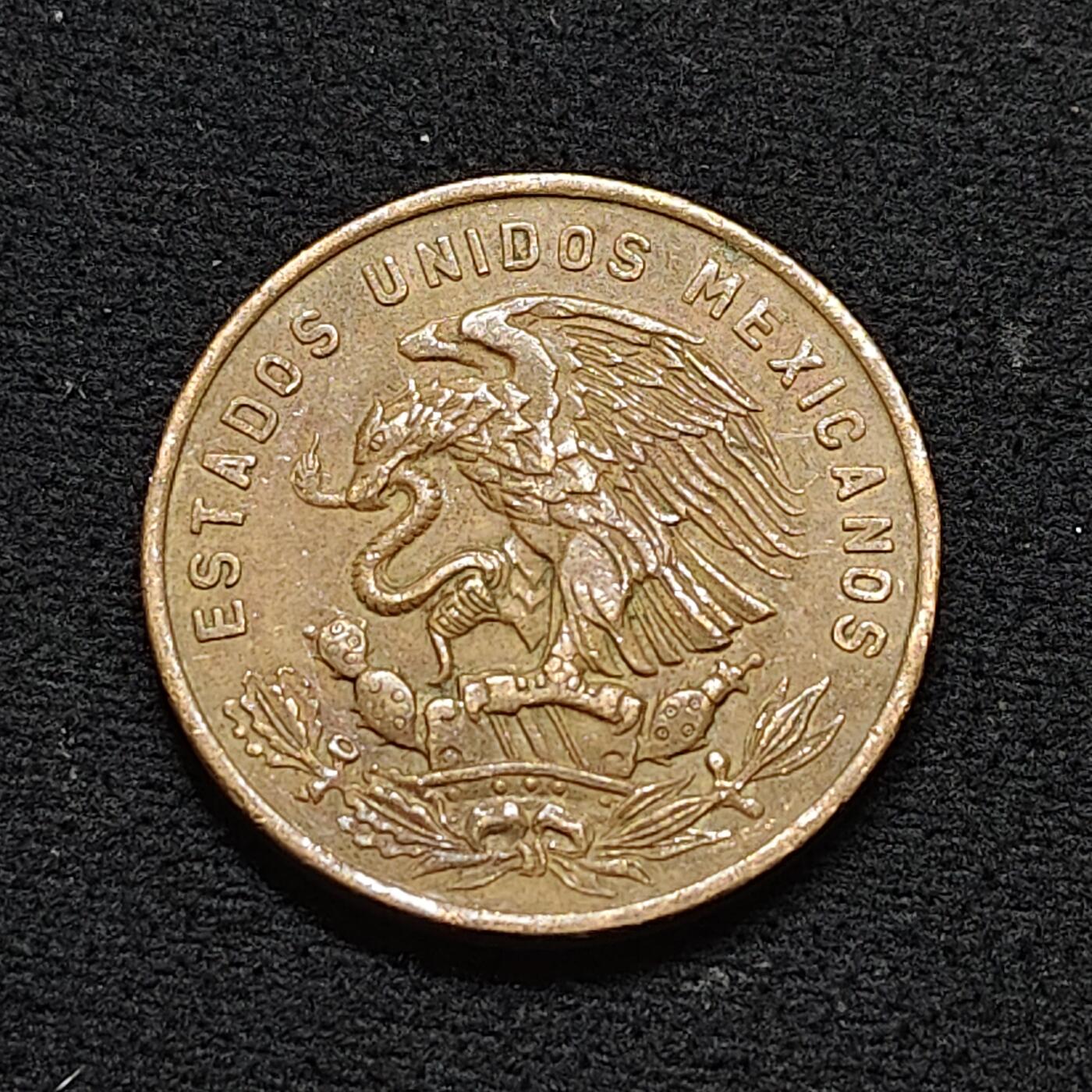 【全场包邮】纯粹捡漏拍478场（免费代拍第15场） 墨西哥1967年20分铜币