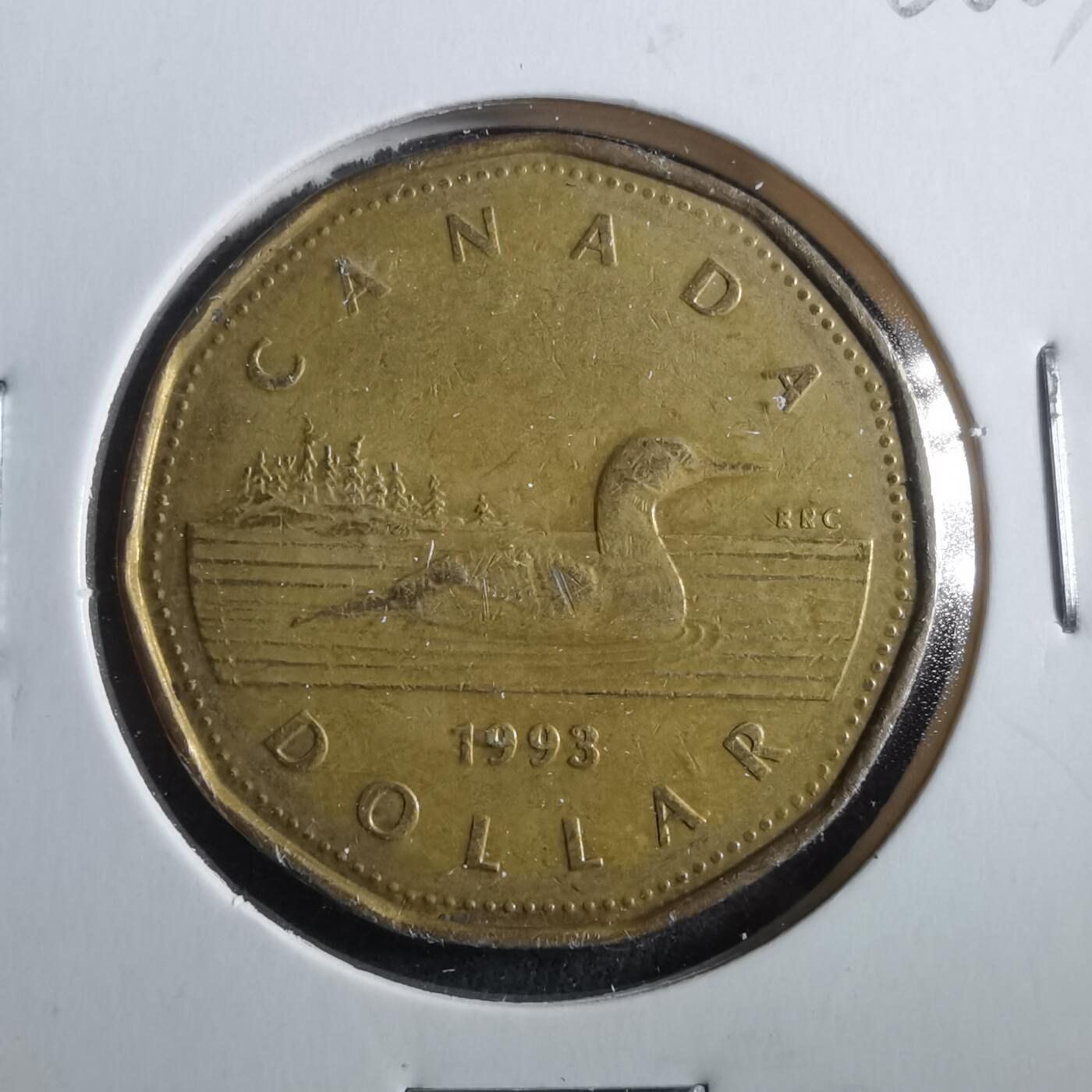 沼泽如烟--第906场 加拿大1993年一元