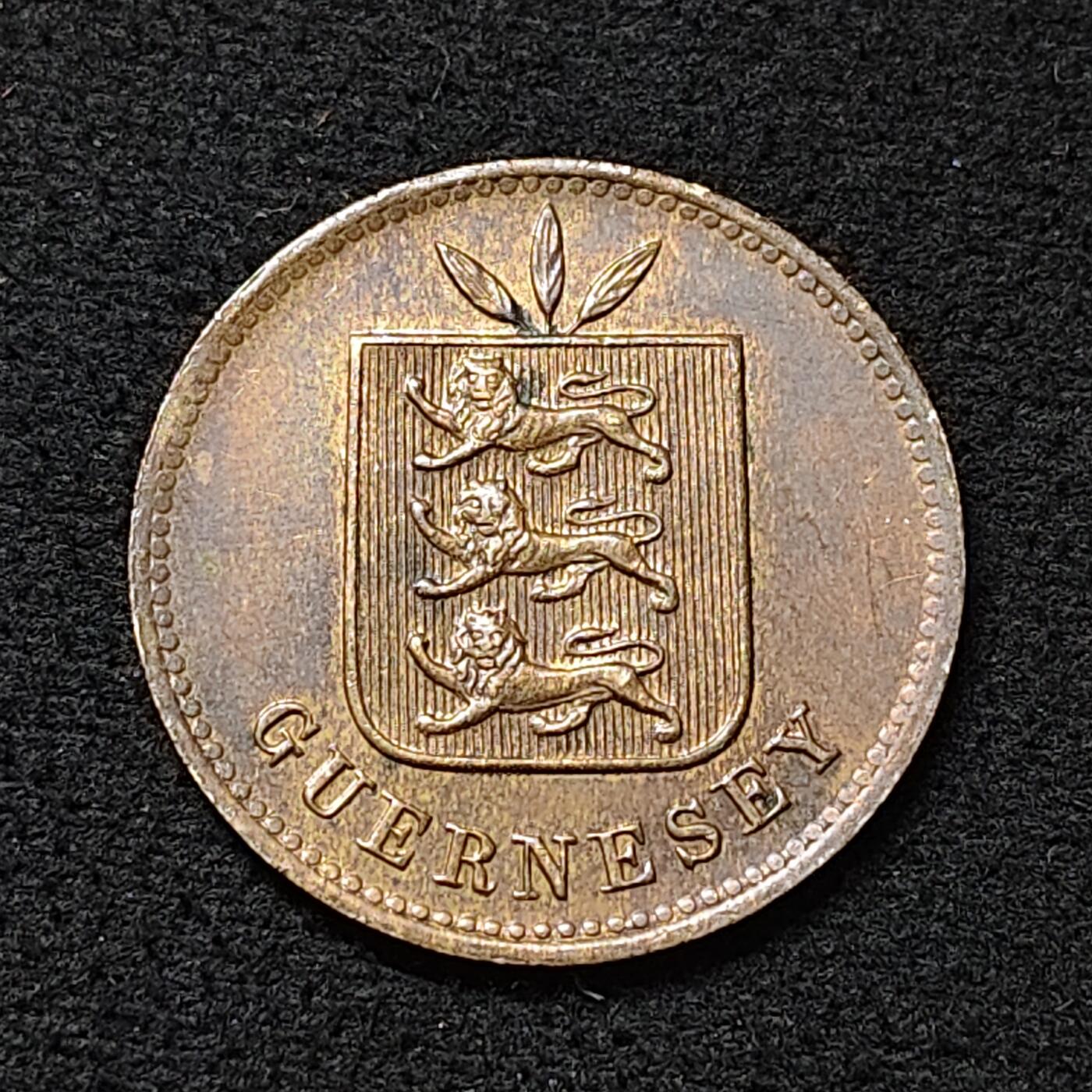 【全场包邮】纯粹捡漏拍478场（免费代拍第15场） 根西1906年4道布铜币