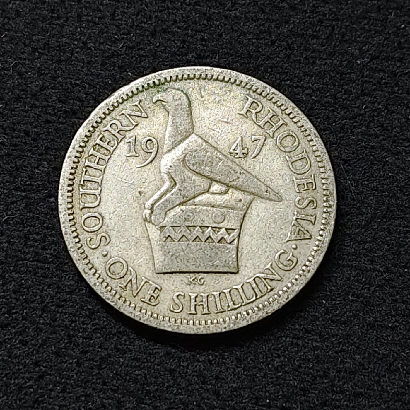 【全场包邮】纯粹捡漏拍478场（免费代拍第15场） 英属南罗德西亚1947年乔治六世1先令