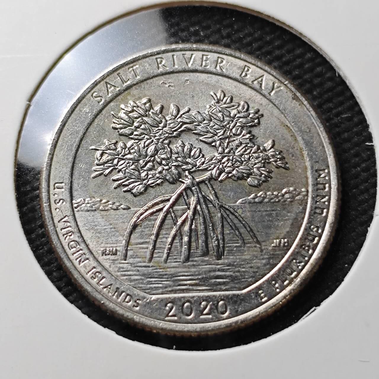 KK钱币收藏小铺  第371场  2月预留时间 周末发货  美国25分纪念币 