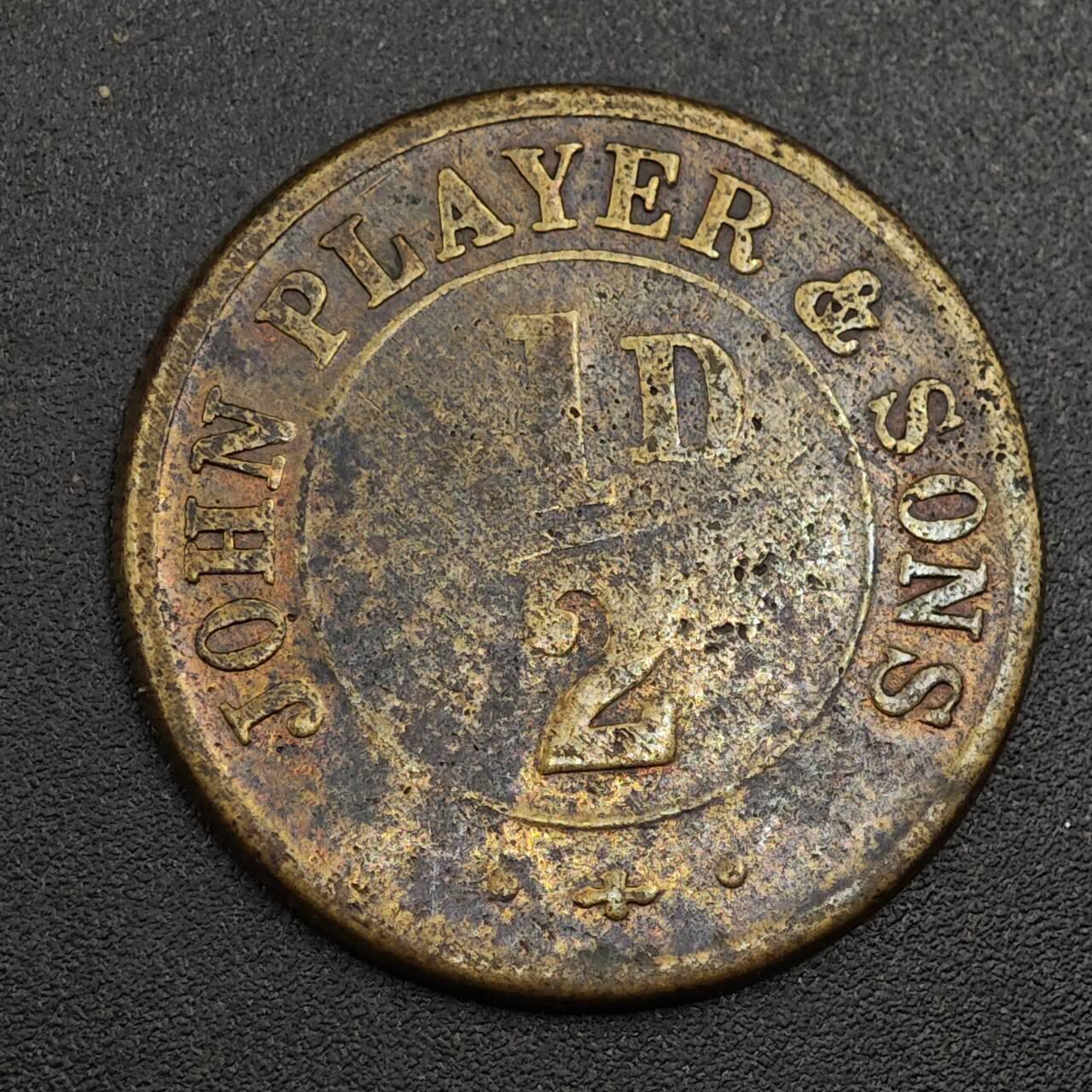 【淘币小摊】限时拍第七百九十七拍  老铜币场  满百包邮可预留两周  周一统一发货  英国1/2便士铜币代币