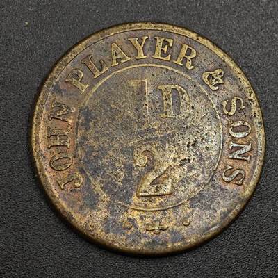 【淘币小摊】限时拍第七百九十七拍  老铜币场  满百包邮可预留两周  周一统一发货  - 英国1/2便士铜币代币