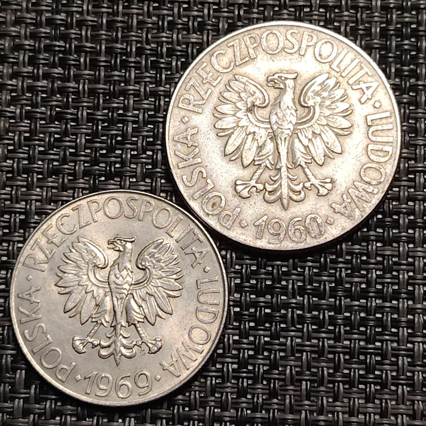 布加迪🐬～世界钱币(上海)🌾第 259 期 /  各国套币和散币 波兰🇵🇱 1966年 10兹罗提 塔德乌斯.科希秋什科纪念币 31mm