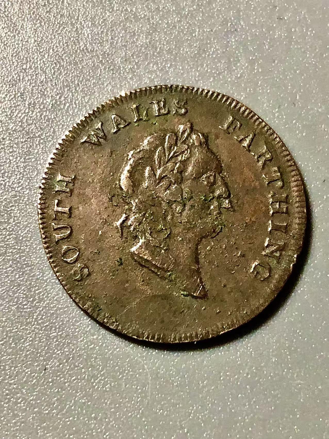 七河·世界币章小拍（总第27期） 英国.南威尔士 1法新token铜币