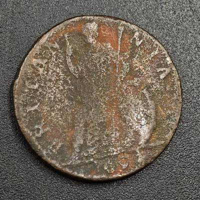 【淘币小摊】限时拍第七百九十七拍  老铜币场  满百包邮可预留两周  周一统一发货  - 英国1696年威廉玛丽法新铜币