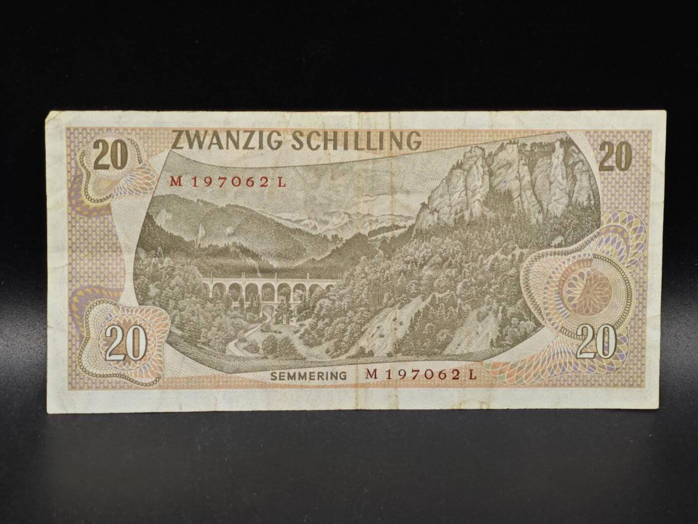 【淘币小摊】限时拍第八百拍  纸币场  满百包邮可预留两周  周一统一发货  奥地利1967年20先令