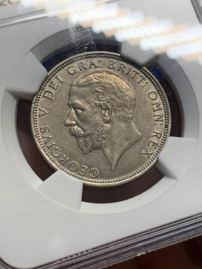 《竞宝斋》第438场 周日，周一，周二 3场连拍 （全场包邮） NGC MS61 英国 1931年 2先令弗洛林，乔五银币 包浆难得