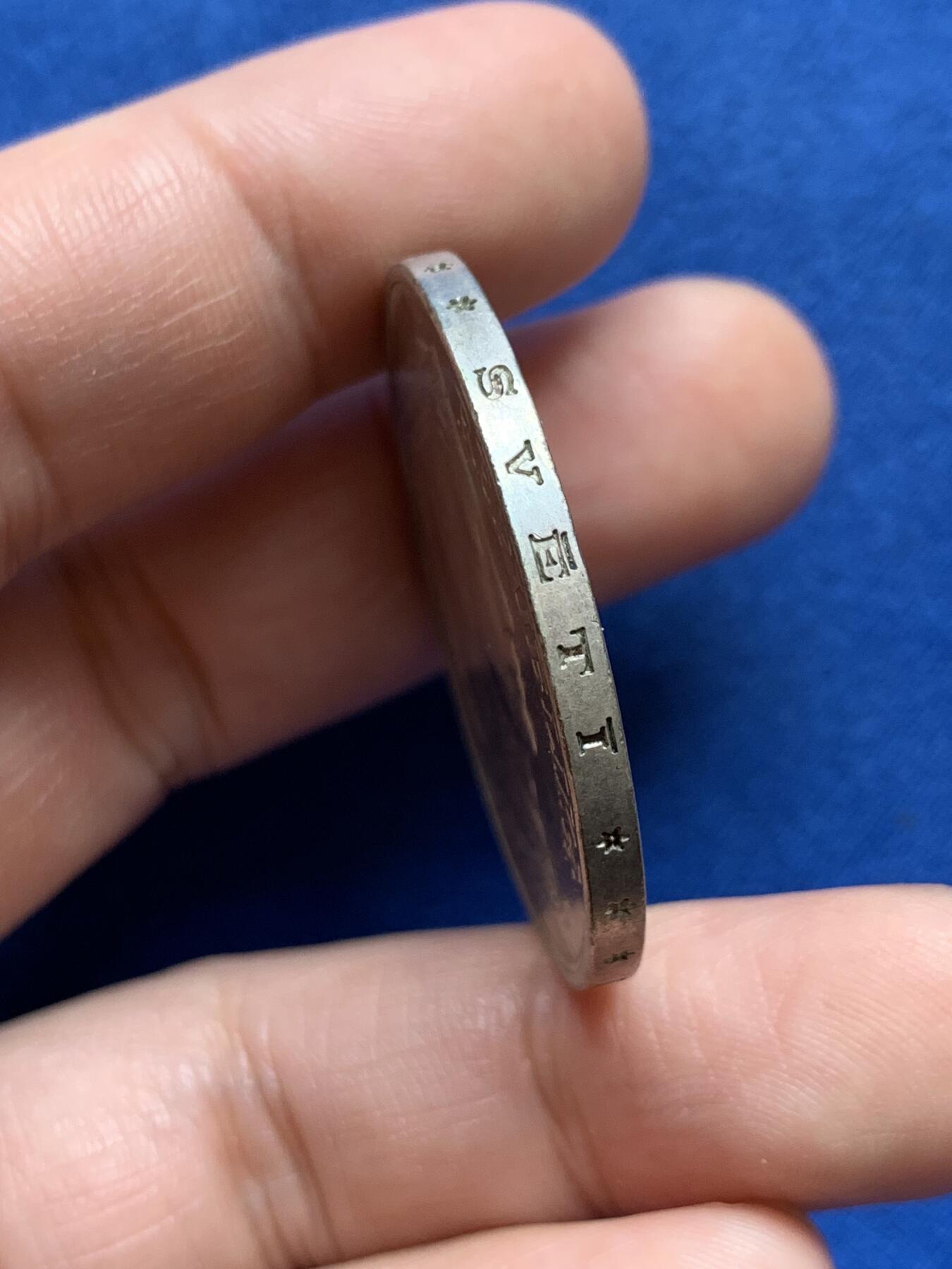 《竞宝斋》第438场 周日，周一，周二 3场连拍 （全场包邮） 拉脱维亚1931年谷物女神 5拉特大银币 25克 经典品种