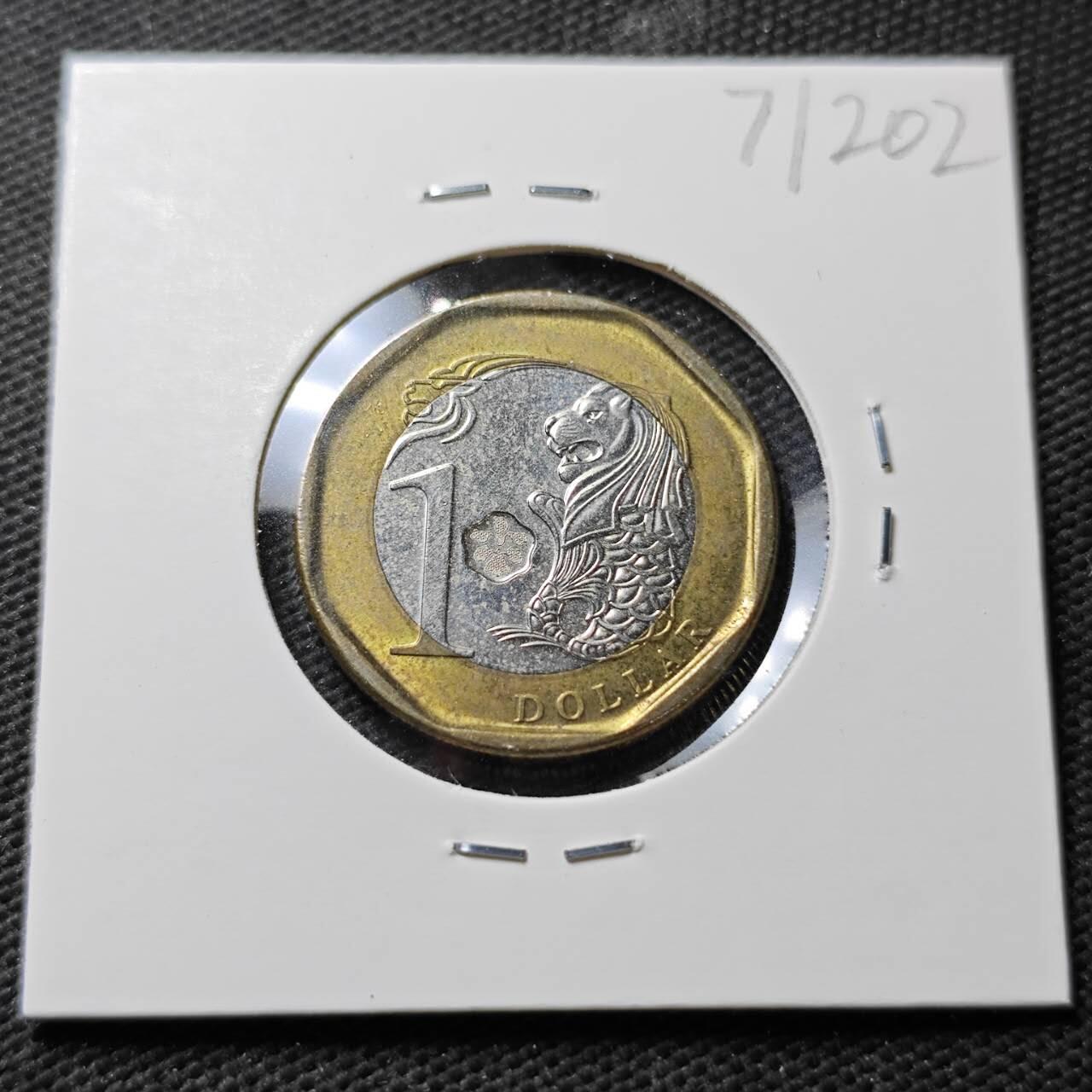 KK钱币收藏小铺  第371场  2月预留时间 周末发货  新加坡一元