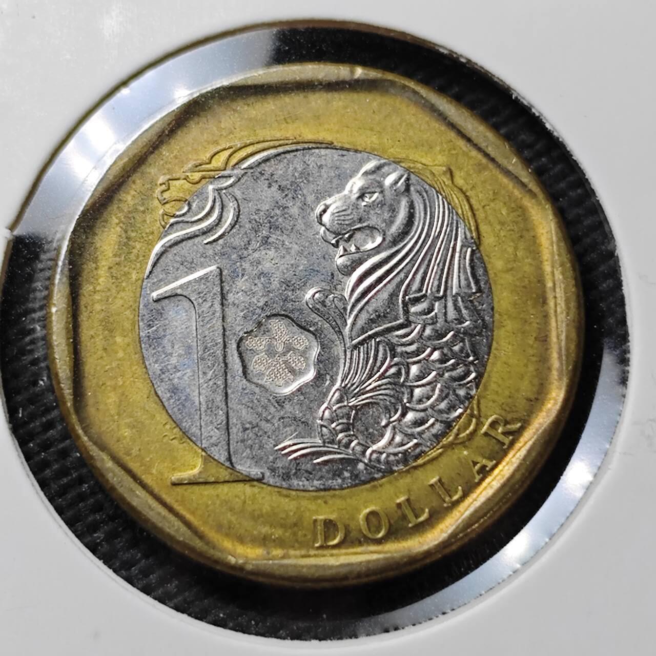 KK钱币收藏小铺  第372场  2月预留时间 周末发货  新加坡1元