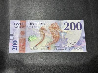 《外钞收藏家》第五百八十五期（精品场）（本平台长期征集拍品、欢迎藏友们联系合作） - 2005年版库拉索和圣马丁200盾 全新UNC 无47